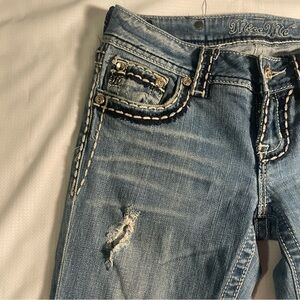 ❌SOLD❌Y2K Miss Me low rise distressed flare jeans